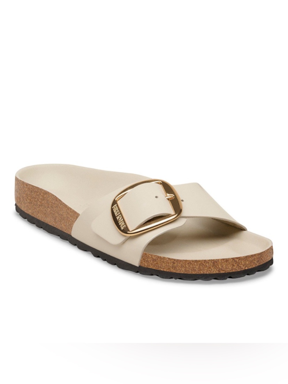 Birkenstock Madrid Big Buckle High-Shine Oyster